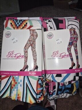 Pickyboo Geometric Print Leggings - Multicolor